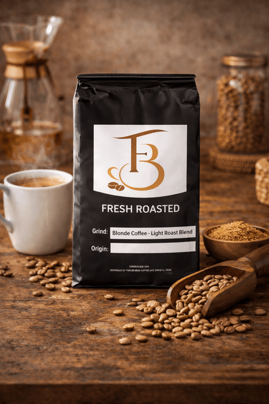 Blonde Coffee – Light Roast Blend from Central America and Africa by Forever Brew