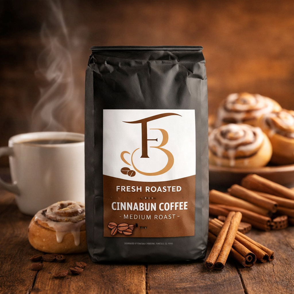 Cinnabun Coffee – Medium Roast with Natural Cinnamon Roll Flavor