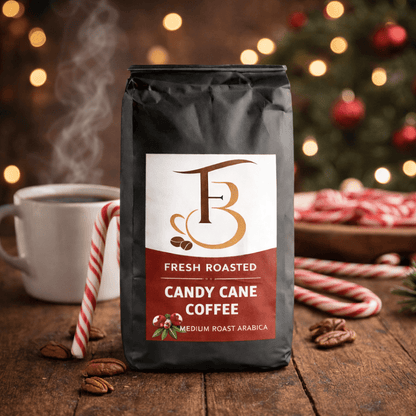 Candy Cane Coffee – Peppermint Holiday Blend, Fresh Roasted by Forever Brew