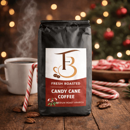 Candy Cane Coffee – Peppermint Holiday Blend, Fresh Roasted by Forever Brew