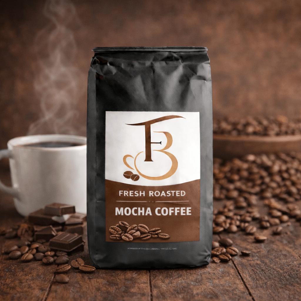 Mocha Coffee – Medium Roast Arabica with Natural Chocolate Flavor by Forever Brew