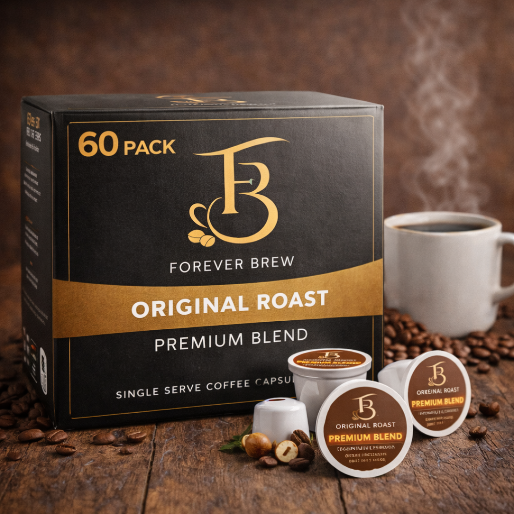 60 Pack Single Serve Coffee Capsules – Original Roast Premium Blend