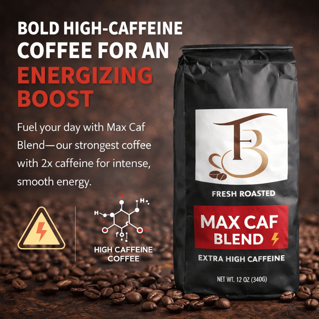 Forever Brew Max Caf Blend high caffeine coffee