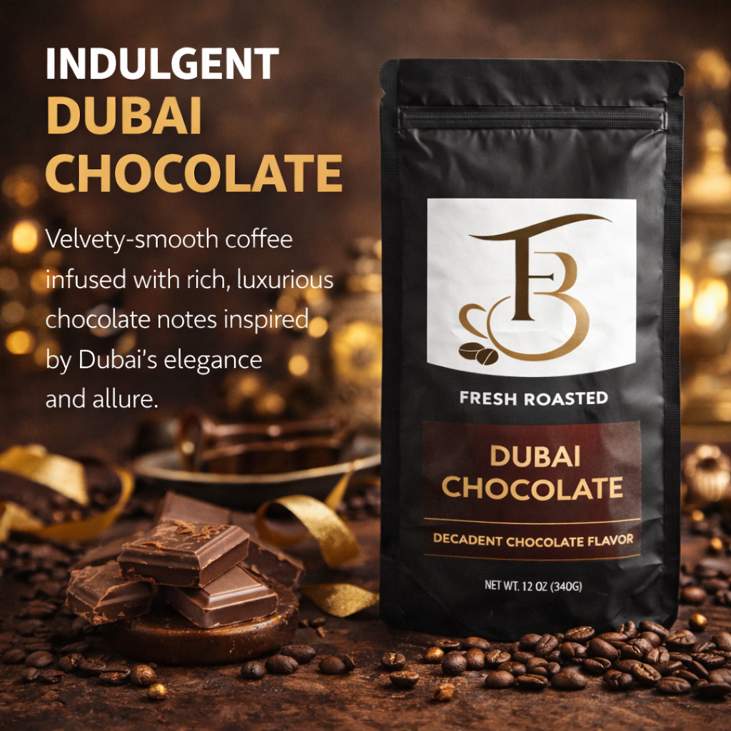 Dubai Chocolate Coffee – Light, Smooth & Aromatic