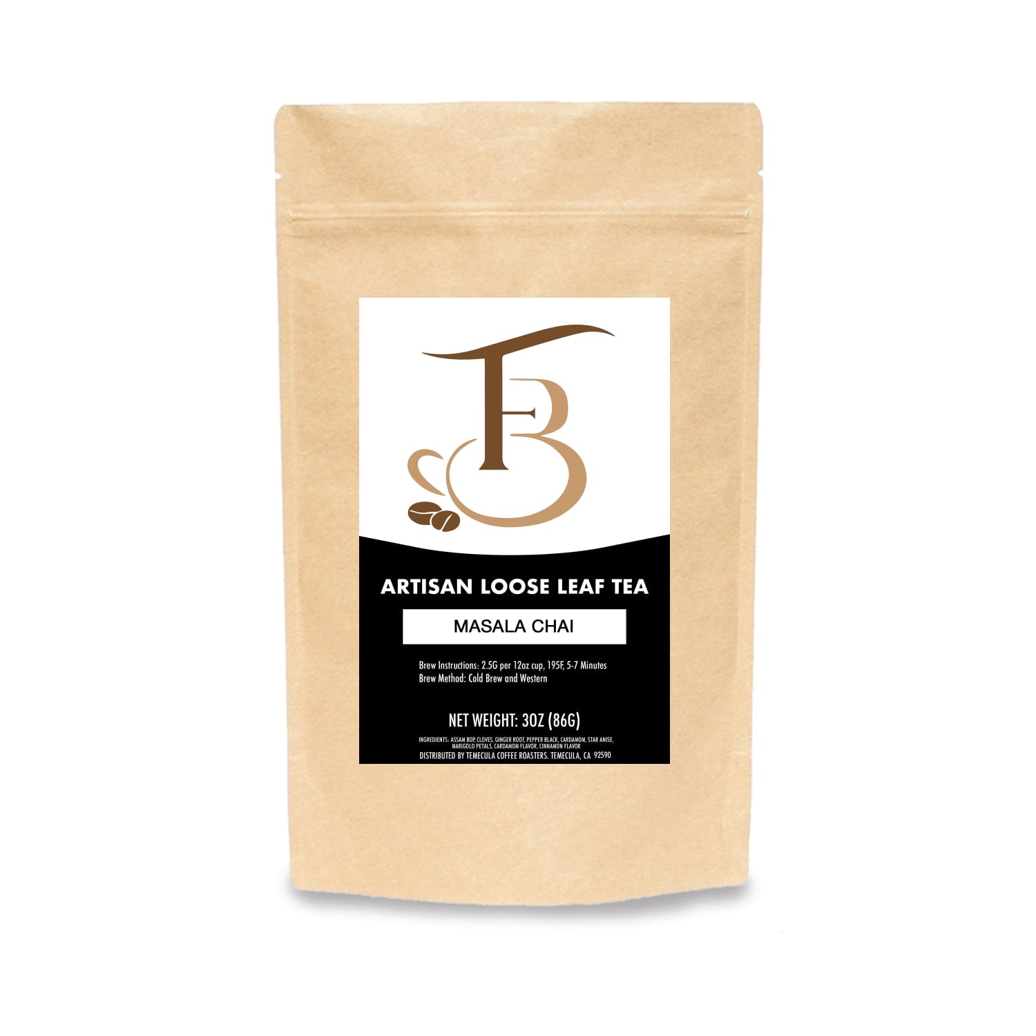 Masala Chai – Bold Spiced Black Tea with Cardamom, Cinnamon & Ginger