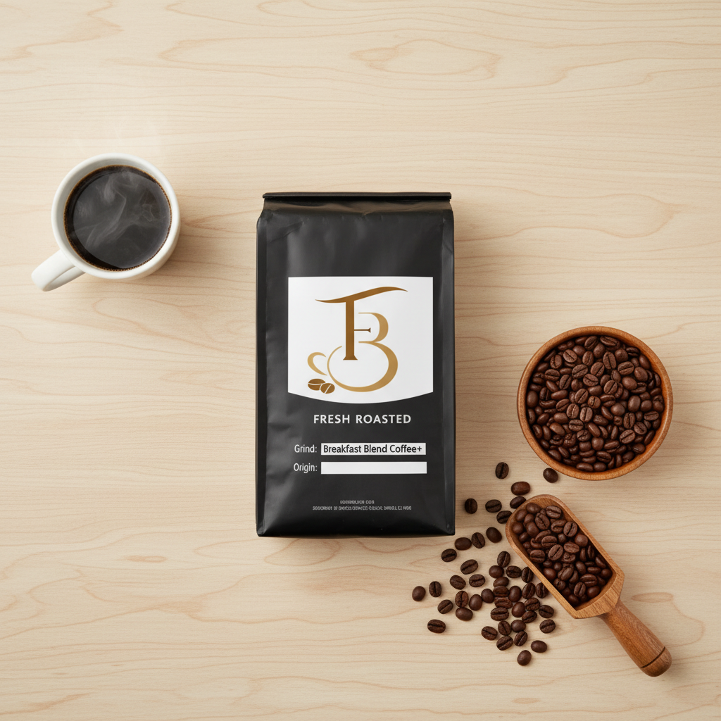 Breakfast Blend Coffee+ Flat Lay