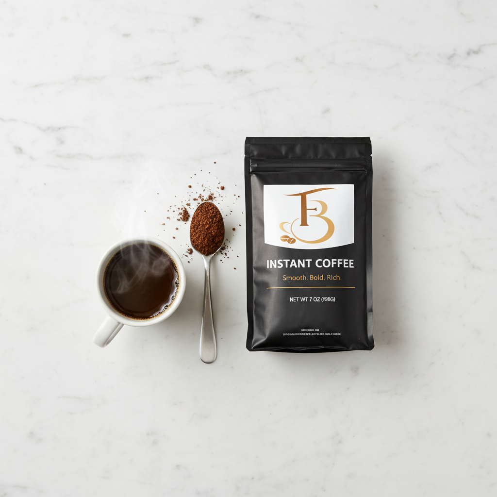 Instant Coffee - Flat Lay