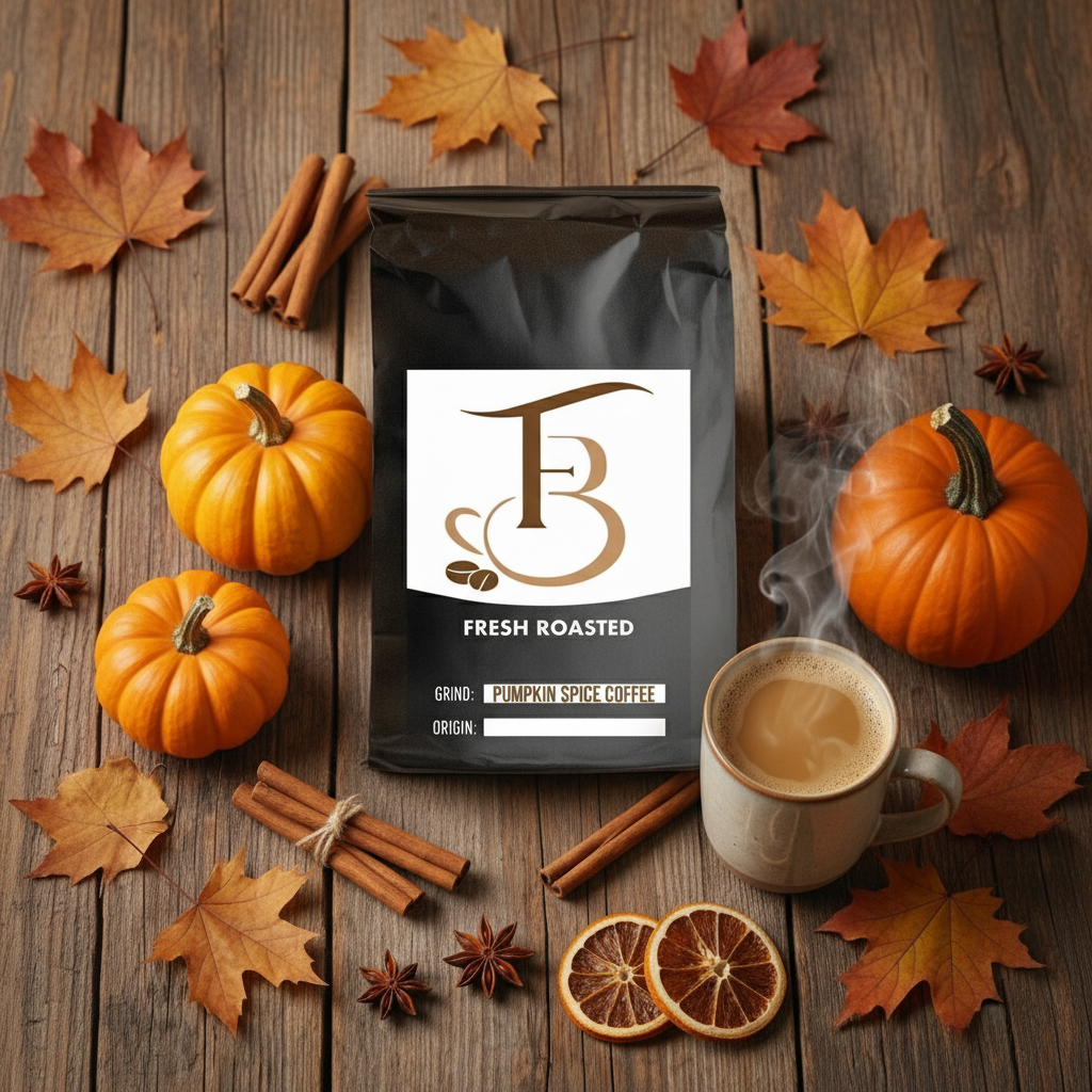 Pumpkin Spice Coffee - Flat Lay