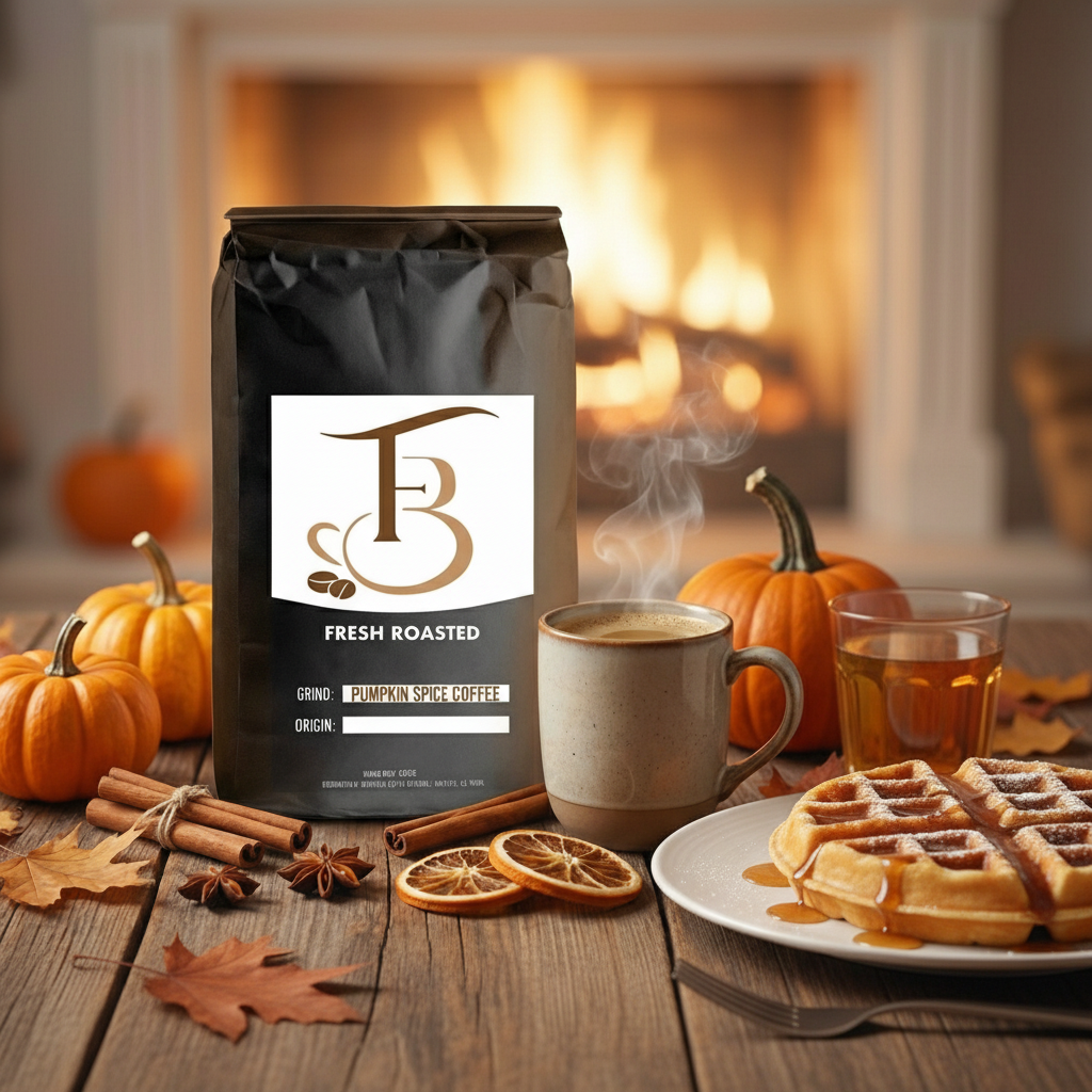 Pumpkin Spice Coffee - Morning Scene
